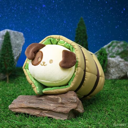 لعبة Anirollz محشو بالحيوان - لعبة Camping Puppiroll في حقيبة النوم 6 "ملابس صغيرة من الزي دمية صغيرة | ناعمة ، اسفنجي ، دافئ ، لطيف ، راحة ، آمنة | عيد ميلاد in Kuwait