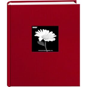 Fabric Frame Cover Photo Album 200 Pockets Hold 5x7 Photos, Sky Blue