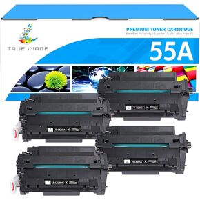 55A Black Toner Cartridge CE255A 55X CE255X 4-Pack Compatible Replacement for HP Laserjet P3015 Toner Cartridge Black for P3015 P3015dn P3015x Pro 500 MFP M521dn M521dw M521 M525 Printer Ink