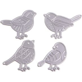Dream_light Metal Cutting Dies, Embossing Dies Stencil Template Mould for DIY Scrapbooking Photo Album Paper Card Making Craft Wedding Party Decoration DIY Gift, Die-Cuts (Four Birds)