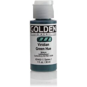 Golden Fluid Acrylic Paint 1 Ounce-Historical Viridian Green Hue