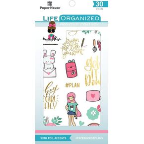 Paper House Productions Productivity 30 Sheet Planner Sticker Book, Colors May Vary