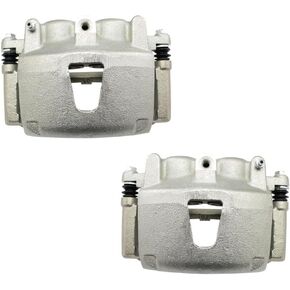 TRQ Front Brake Caliper Set Compatible with 2006-2010 Jeep Commander 2005-2010 Grand Cherokee