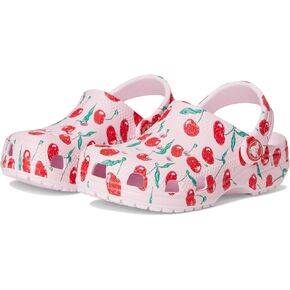 Crocs Classic Graphic Clogs (Little Big Kid), Black/Multi, 12 US Unisex