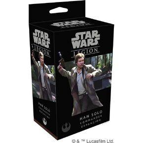Star Wars: Legion Han Solo COMMANDER EXPANSION - Lead Your Rebel Army! Tabletop Miniatures Strategy Game for Kids and Adults, Ages 14+, 2 Players, 3 Hour Playtime, Made by Atomic Mass Games in Kuwait