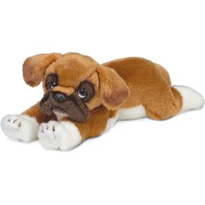 Bearington Roscoe Boxer Plush Stuffed Animal Puppy Dog, 15 inch