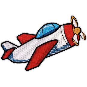 Kids Adventure Airplane Patch – 1.5 inches, Cool Colorful Appliques for Children – Embroidered Travel Patches for Backpacks