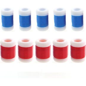 ZHYOHEN 10PCS Plastic Knitting Counter Knitting Crochet Stitch Marker Rows Record Knitting Rows Large Red Small Blue 5pcs Each for Knitting Crochet Weaving Yarn Craft Stitch Counting