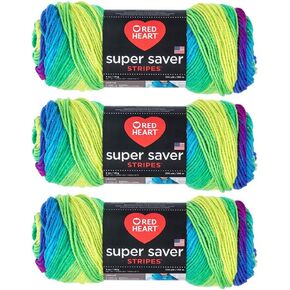 Red Heart Bulk Buy Super Saver Yarn (3-Pack) Parrot E300-4968