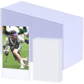 200 Top Loaders for Cards, BlissBoard 3" x 4" Hard Plastic Baseball/Football/MTG Card Protectors(100 Toploaders & 100 Penny Sleeves), 35 Pt