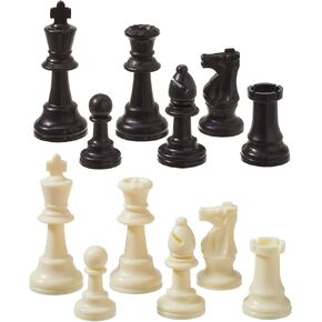 Weighted Chess Set, Tournament Style Pieces, Green Sky, Chess Game (Plastic)