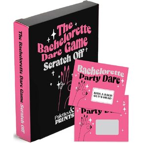 The Bachelorette Dare Game - Bachelorette Party Game - 25 Scratch Off Bachelorette Dare Cards - Funny Bachelorette Party Games - Ultimate Bach Party Games - Bachelorette Scavenger Hunt Girls Night Out