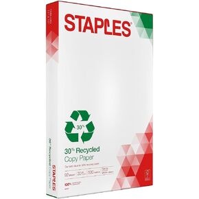 Staples 580336 30% Recycled 11x17 Paper 20 lbs 92 Bright 500/RM
