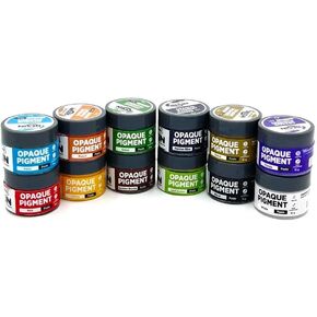 Opaque Resin Pigments Kit|Resin Colours for Epoxy Resin Art(Pack of 12-15 Grams Each)-Persian Blue,Red,Green,White,Aqua,Purple,Black,Yellow,Leaf Green,Ochre,Golden Brown,Peach.