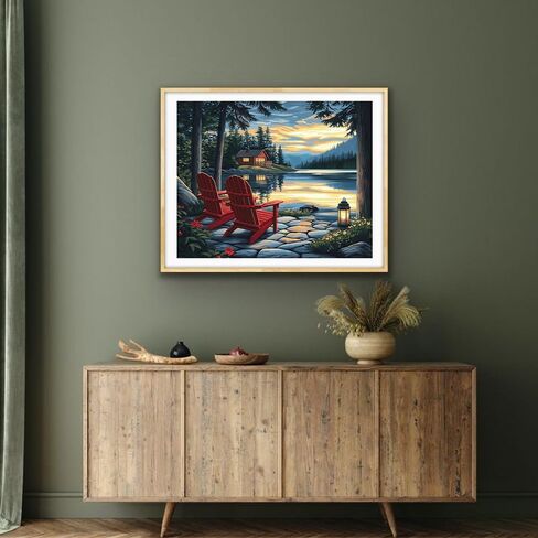 Natuyalo Paint by Numbers Kit for Adults - Beach Seascape Adult DIY Acrylic Painting on Canvas Suitable for Beginners Art Crafts Without Framed (16x20 Inch) in Kuwait