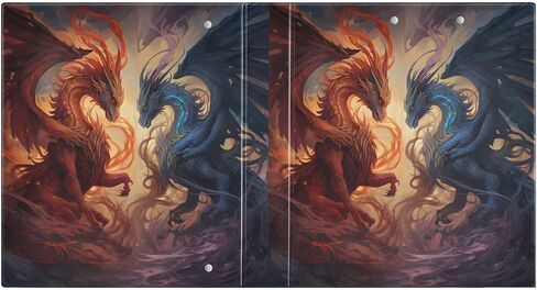 3 Ring Binder, Powerful Dragons File Folder Holds 200 Sheets File Storage for Women Men School Office Supplie in Saudi Arabia