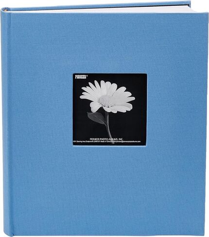Fabric Frame Cover Photo Album 200 Pockets Hold 5x7 Photos, Sky Blue in Kuwait