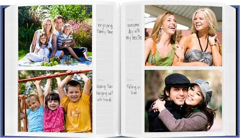 Fabric Frame Cover Photo Album 200 Pockets Hold 5x7 Photos, Sky Blue in Kuwait