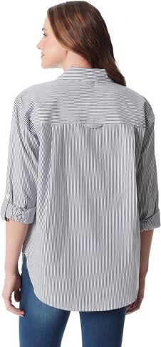 Gloria Vanderbilt Women's Amanda Oversized Button Down Shirt with Roll-tab Sleeves, Marjan Rose in Saudi Arabia