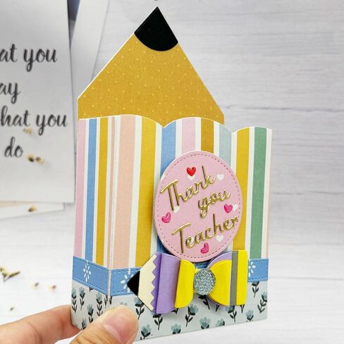 KSCRAFT Pencil Pouch Bows Calculator Album Metal Cutting Dies Stencils for DIY Scrapbooking Decorative Embossing DIY Paper Card (Pencil Gift Pouch) in Kuwait