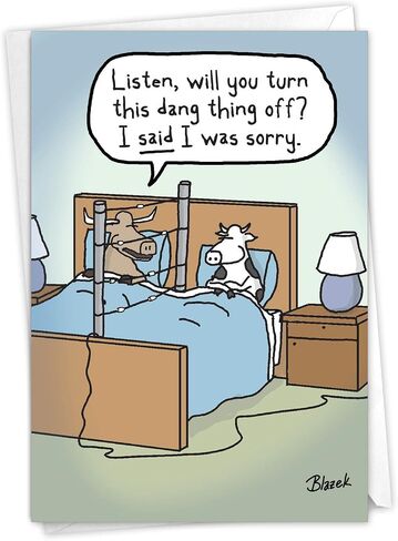 NobleWorks - I'm Sorry Greeting Card with Envelope - Funny Forgive Me Notecard - Terrible Mistake C7220SRG in Kuwait