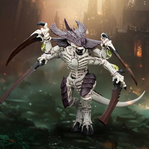 JOYTOY 1/18 Action Figure Warhammer 40,000 Tyranids Hive Fleet Leviathan Tyranid Warrior with Boneswords Collection Model Birthday Gifts JT7004 in Saudi Arabia