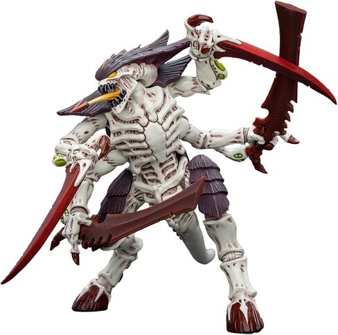JOYTOY 1/18 Action Figure Warhammer 40,000 Tyranids Hive Fleet Leviathan Tyranid Warrior with Boneswords Collection Model Birthday Gifts JT7004 in Saudi Arabia