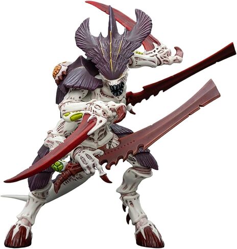 JOYTOY 1/18 Action Figure Warhammer 40,000 Tyranids Hive Fleet Leviathan Tyranid Warrior with Boneswords Collection Model Birthday Gifts JT7004 in Saudi Arabia