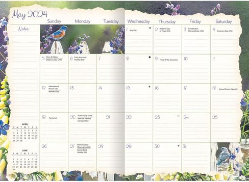 Lang, Songbirds by Susan Winget 2025 Monthly Planner in Saudi Arabia