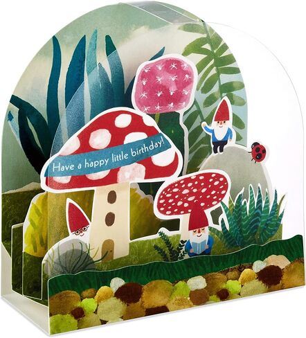 Hallmark Paper Wonder Displayable Pop Up Birthday Card (Gnomes), Model Number: 599RZW1020 in Saudi Arabia