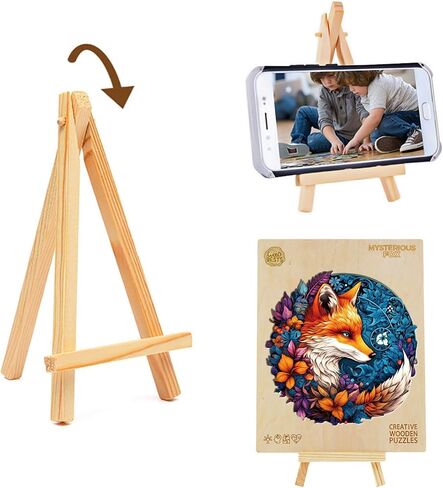 Wooden Puzzles for Adults, Wood Jigsaw Fox Puzzles for Adult, 200 Pcs Wood Animal Puzzle Gifts for Adult Kid Birthday Holiday Family Game(11.5 * 11.3in) in Saudi Arabia