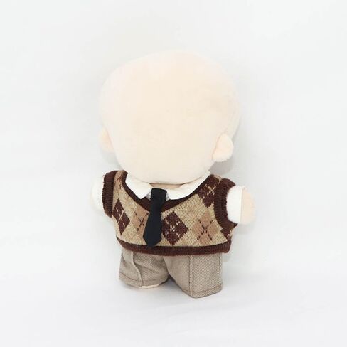 niannyyhouse 10cm Plush Doll Clothes Shirt Pants Tie Vest Campus Suit Dolls Accessories (Black) in Kuwait