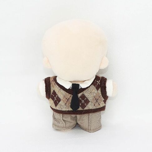 niannyyhouse 10cm Plush Doll Clothes Shirt Pants Tie Vest Campus Suit Dolls Accessories (Black) in Kuwait