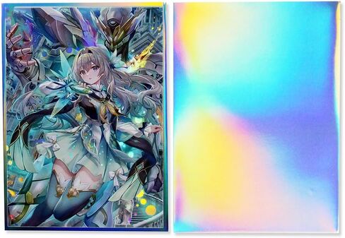 60ct 67x92mm Holographic Standard Size Cards for MTG/TCG/PTCG Art Anime Printing Card Sleeves Protectors (Firefly) in Saudi Arabia