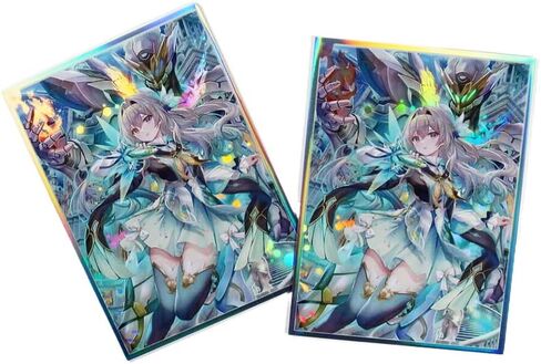 60ct 67x92mm Holographic Standard Size Cards for MTG/TCG/PTCG Art Anime Printing Card Sleeves Protectors (Firefly) in Saudi Arabia