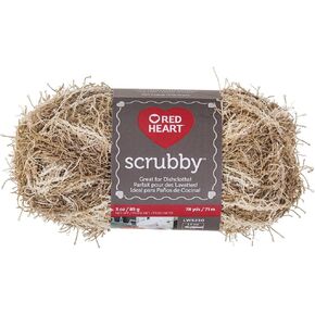 Red Heart Almond Scrubby Yarn, 1, 234 Foot