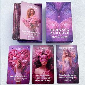 Love Oracle Cards, Life Relationship Oracle Deck, Soulmates and Twin Flames Oracle Cards for Beginners, A Portal to A World Where Love's Mysteries Unfold