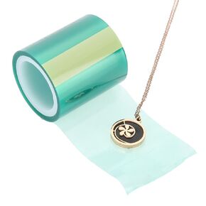 Art Craft Tape Pendant Seamless Paper Tape, Sticky UV Resin Tape for Jewelry Metal Frame, Jewelry Pendant Making Tape 1.57x196.85 Inches, Art Craft Tape Accessories Set Green