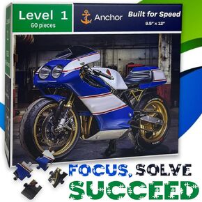 Level 1-60 Piece Puzzle تم تصميمه للسرعة - للبالغين الذين يعانون من مرض الزهايمر والخرف | النشاط المعرفي لكبار السن | أداة العلاج المهنية الاسترخاء