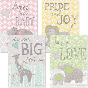 Current Little Miracle Congratulations Baby Greeting Cards - 8 Pack (4 Designs), Sentiments Inside, Large 5 x 7 Inch Welcome Congrats Baby