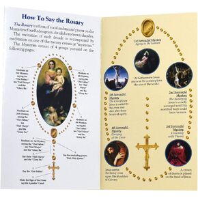 Pack of 10 How to Say The Rosary Prayer Guide Pamphlets