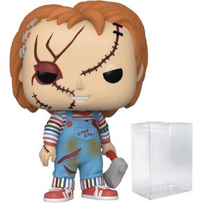 POP Bride of Chucky - Chucky Funko Vinyl Figure (Bundled with Compatible Box Protector Case), Multicolor, 3.75 inches