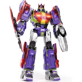23 Inch Deformation Oversize Robots Toys with Lights,Sounds and Cool Spray Manual Transforming Action Figure Toys,Switch Between Two Colors Freely,Model Robot Toys for 4 5 6 7 Year Old Kids Boys