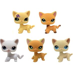 Cat Pack Dog Collie Great Dane Dachshund Cocker Spaniel Mini Pet Toys Sets Animal Figures Collection 2Pcs Random Styles