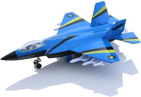 HSOMiD Alloy Planes/Airplane/Aircraft Toy with Pull Back Stealth Bombers and Fighter Planes Black (Blue) in Saudi Arabia