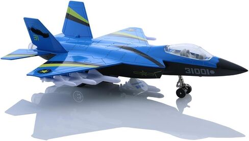 HSOMiD Alloy Planes/Airplane/Aircraft Toy with Pull Back Stealth Bombers and Fighter Planes Black (Blue) in Saudi Arabia