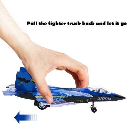 HSOMiD Alloy Planes/Airplane/Aircraft Toy with Pull Back Stealth Bombers and Fighter Planes Black (Blue) in Saudi Arabia