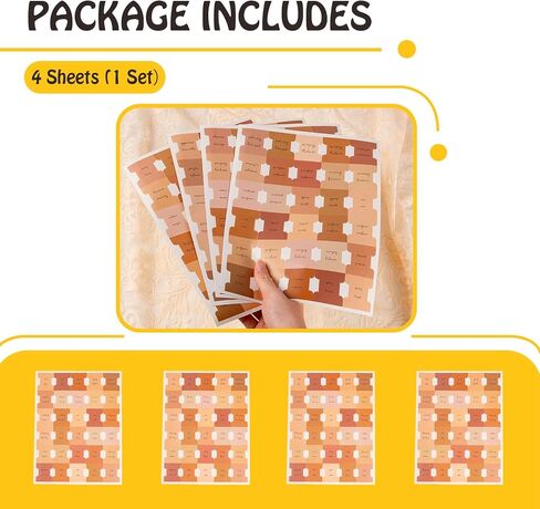 4Pcs Prayer Bible Index Tabs, Prayer Bible Tabs for Top of Bible, Bible Tabs for Women Men, Bible Bookmark Gift for Christian (Brown) in Saudi Arabia