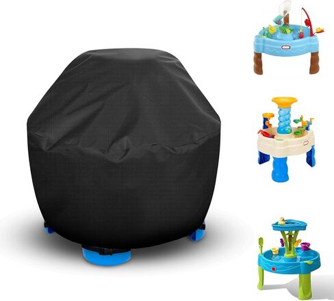 Kids Water Table Cover - Outdoor Kids Toy Cover for Little Tikes Showers Splash Tower Water Table, Round Cover Waterproof & Dustproof in Saudi Arabia