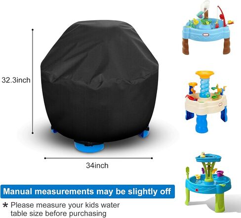 Kids Water Table Cover - Outdoor Kids Toy Cover for Little Tikes Showers Splash Tower Water Table, Round Cover Waterproof & Dustproof in Saudi Arabia